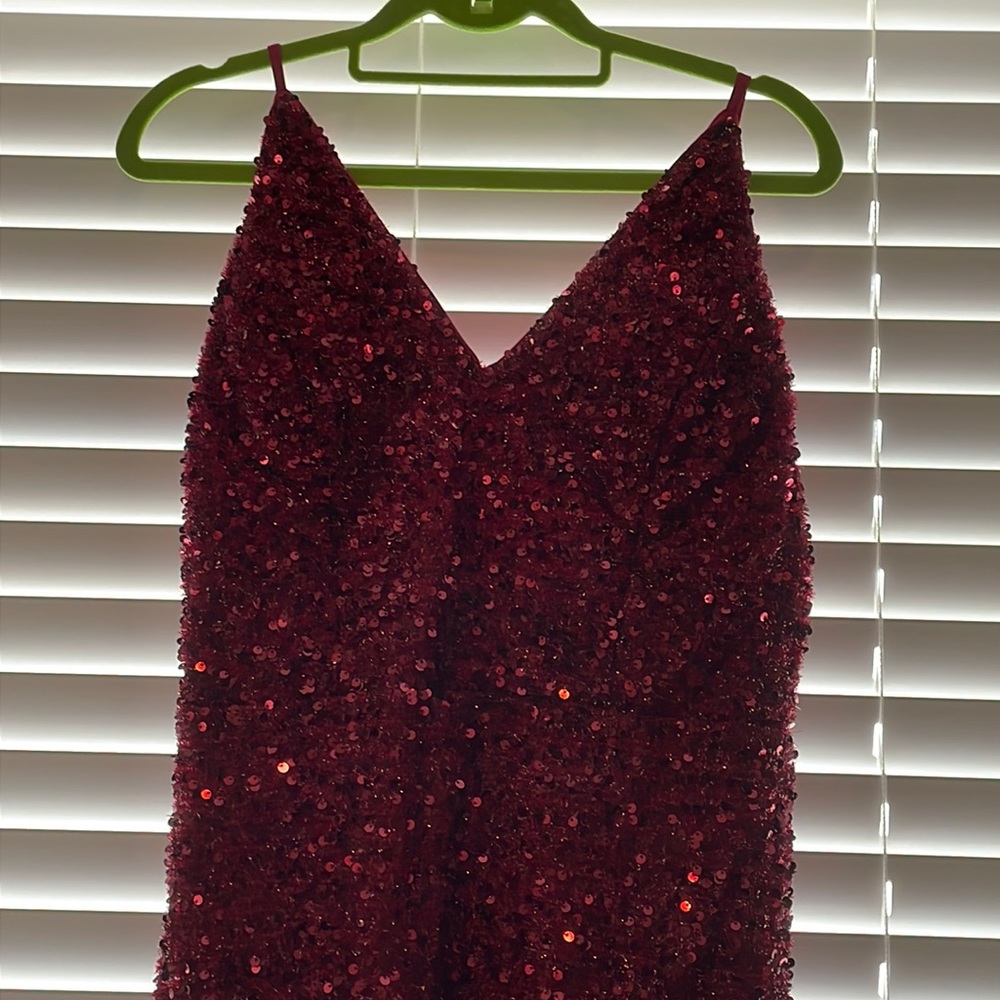 Garnet/Maroon Sequin Dress